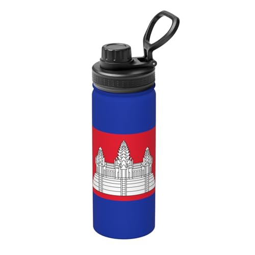 Isolierter Wasserkocher mit Kambodscha-Flagge, 530 ml, Wasserflasche für heiße und kalte Getränke, perfekt für Reisen, Wandern, Camping Isolierter Wasserkocher mit Kambodscha-Flagge, 530 ml, Wasserflasche für heiße und kalte Getränke, perfekt für Reisen, Wandern, Camping von SamLng