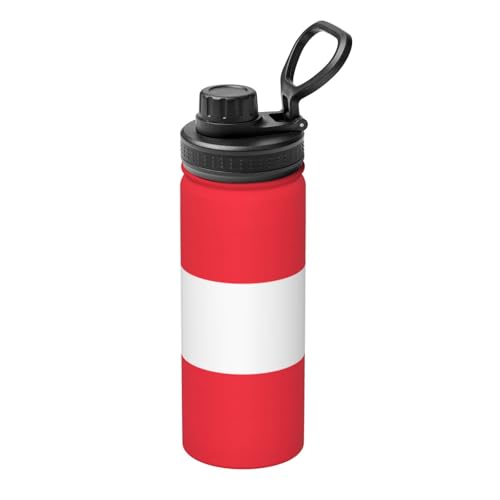 Isolierter Wasserkocher mit Österreichischer Flagge, 530 ml, Wasserflasche für heiße und kalte Getränke, perfekt für Reisen, Wandern, Camping Isolierter Wasserkocher mit Österreichischer Flagge, 530 ml, Wasserflasche für heiße und kalte Getränke, perfekt für Reisen, Wandern, Camping von SamLng