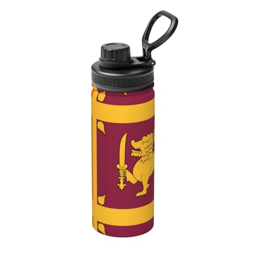 Isolierter Wasserkocher mit Sri Lanka-Flagge, 530 ml, Wasserflasche für heiße und kalte Getränke, perfekt für Reisen, Wandern, Camping Isolierter Wasserkocher mit Sri Lanka-Flagge, 530 ml, Wasserflasche für heiße und kalte Getränke, perfekt für Reisen, Wandern, Camping von SamLng