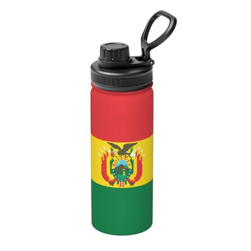 Isolierter Wasserkocher mit der Flagge von Bolivien, 530 ml, Wasserflasche für heiße und kalte Getränke, perfekt für Reisen, Wandern, Camping Isolierter Wasserkocher mit der Flagge von Bolivien, 530 ml, Wasserflasche für heiße und kalte Getränke, perfekt für Reisen, Wandern, Camping von SamLng