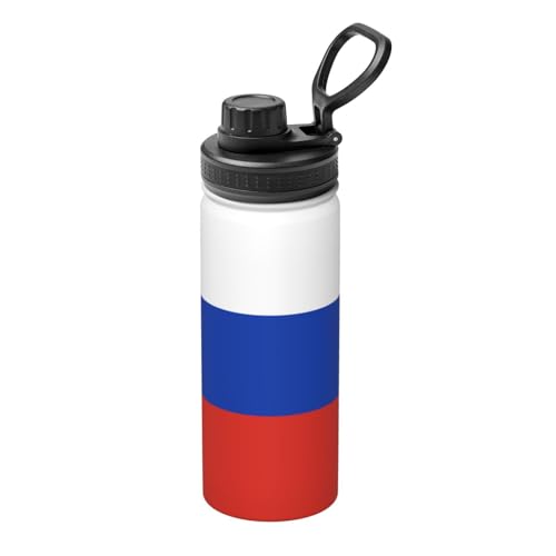 Isolierter Wasserkocher mit russischer Flagge, 530 ml, Wasserflasche für heiße und kalte Getränke, perfekt für Reisen, Wandern, Camping Isolierter Wasserkocher mit russischer Flagge, 530 ml, Wasserflasche für heiße und kalte Getränke, perfekt für Reisen, Wandern, Camping von SamLng