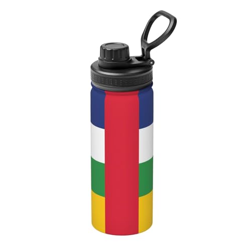 Isolierter Wasserkocher mit zentralafrikanischer Flagge, 530 ml, Wasserflasche für heiße und kalte Getränke, perfekt für Reisen, Wandern, Camping Isolierter Wasserkocher mit zentralafrikanischer Flagge, 530 ml, Wasserflasche für heiße und kalte Getränke, perfekt für Reisen, Wandern, Camping von SamLng