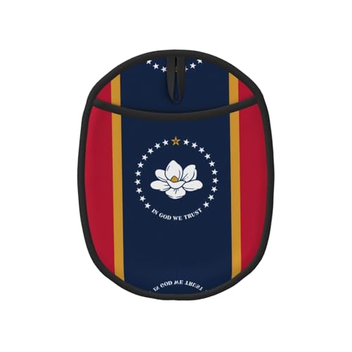 Mississippi Topflappen-Sets mit Staatsflagge – Küchenhandschuhe und hitzebeständige Küchenofen-Pads – Mikrowellen-Silikon-Topfmatte Mississippi Topflappen-Sets mit Staatsflagge – Küchenhandschuhe und hitzebeständige Küchenofen-Pads – Mikrowellen-Silikon-Topfmatte von SamLng