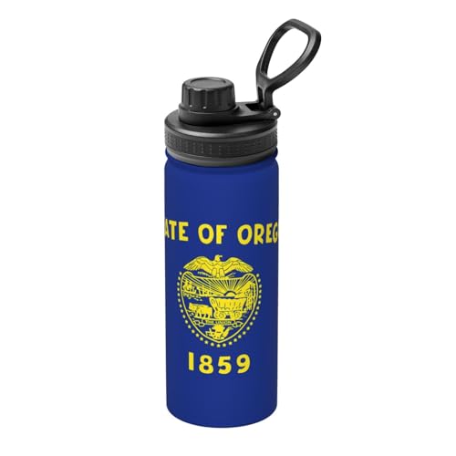 Oregon State Flag 510.3 g Sport Isolierter Wasserkocher - Wasserflasche für heiße und kalte Getränke, perfekt für Reisen, Wandern, Camping Oregon State Flag 510.3 g Sport Isolierter Wasserkocher - Wasserflasche für heiße und kalte Getränke, perfekt für Reisen, Wandern, Camping von SamLng