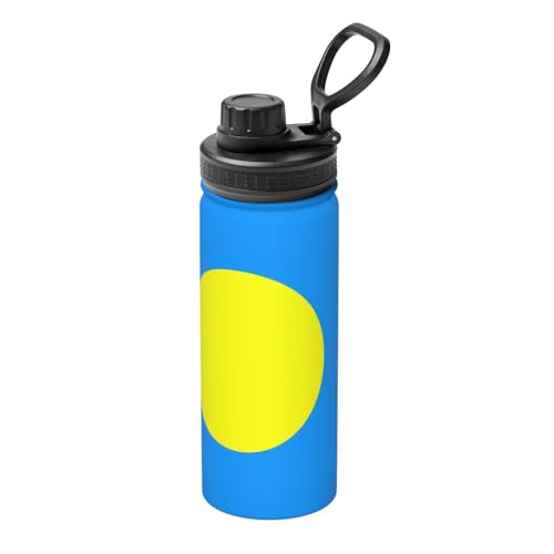 Palauan Flag 530 ml Sport Isolierter Wasserkocher - Wasserflasche für heiße und kalte Getränke, perfekt für Reisen, Wandern, Camping Palauan Flag 530 ml Sport Isolierter Wasserkocher - Wasserflasche für heiße und kalte Getränke, perfekt für Reisen, Wandern, Camping von SamLng