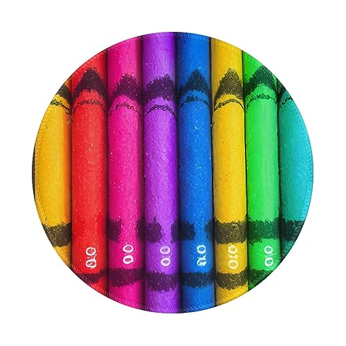 Rundes Mauspad mit farbigen Buntstiften, 20,3 cm, Arbeitsspiel, rutschfeste Gummiunterseite, ideal für Büro und Gaming, Schreibtisch-Mauspad Rundes Mauspad mit farbigen Buntstiften, 20,3 cm, Arbeitsspiel, rutschfeste Gummiunterseite, ideal für Büro und Gaming, Schreibtisch-Mauspad von SamLng