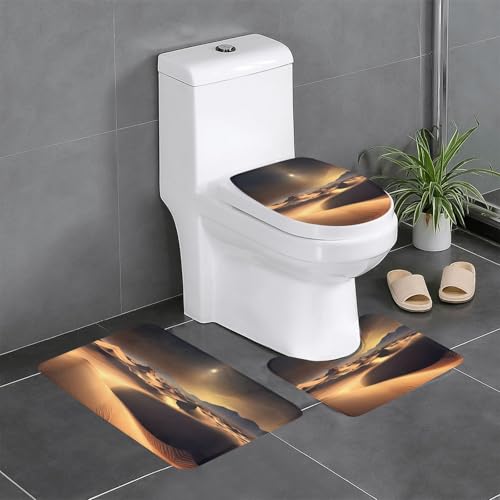 Sahara Desert 3-teiliges Badteppich-Set – saugfähige Badezimmermatten, Badewannen-Duschmatten – ideal für Schminktische & Ferienhäuser Sahara Desert 3-teiliges Badteppich-Set – saugfähige Badezimmermatten, Badewannen-Duschmatten – ideal für Schminktische & Ferienhäuser von SamLng