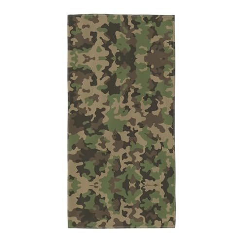 SamLng 35,1 x 69,8 cm Handtuch – Grüner Camouflage-Druck, Strand-, Pool- und Reisehandtuch für Damen und Herren – leicht, Reise-Fitnessstudio SamLng 35,1 x 69,8 cm Handtuch – Grüner Camouflage-Druck, Strand-, Pool- und Reisehandtuch für Damen und Herren – leicht, Reise-Fitnessstudio von SamLng