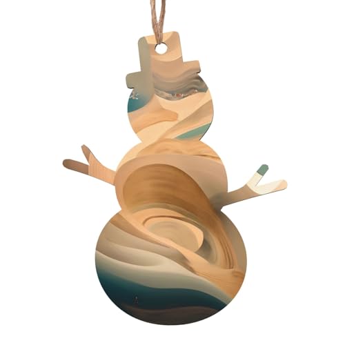 Schneemann-Form aus Holz – Kunst Mystery hängende Dekorationen für Weihnachtsbaumparty – ideal für Zuhause, Wände, Türen, Fenster Schneemann-Form aus Holz – Kunst Mystery hängende Dekorationen für Weihnachtsbaumparty – ideal für Zuhause, Wände, Türen, Fenster von SamLng