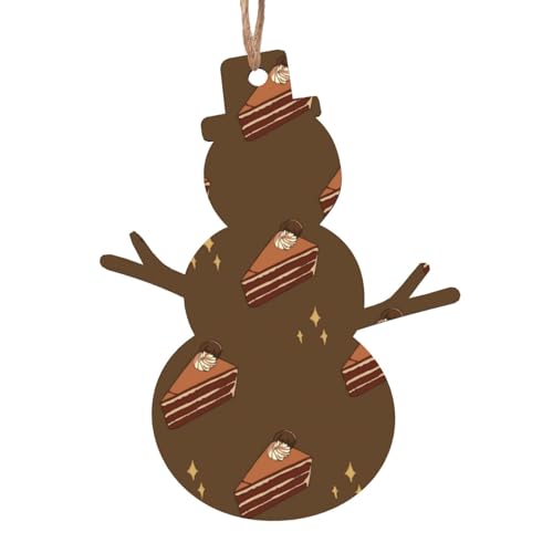 Schneemann-Form aus Holz – Schokoladenquadrate Kuchen hängende Dekorationen für Weihnachtsbaumparty – ideal für Zuhause, Wände, Türen, Fenster Schneemann-Form aus Holz – Schokoladenquadrate Kuchen hängende Dekorationen für Weihnachtsbaumparty – ideal für Zuhause, Wände, Türen, Fenster von SamLng