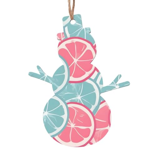 Schneemann-Form aus Holz – rosa blaue Zitrusscheiben, hängende Dekorationen für Weihnachtsbaum-Party – ideal für Zuhause, Wände, Türen, Fenster Schneemann-Form aus Holz – rosa blaue Zitrusscheiben, hängende Dekorationen für Weihnachtsbaum-Party – ideal für Zuhause, Wände, Türen, Fenster von SamLng