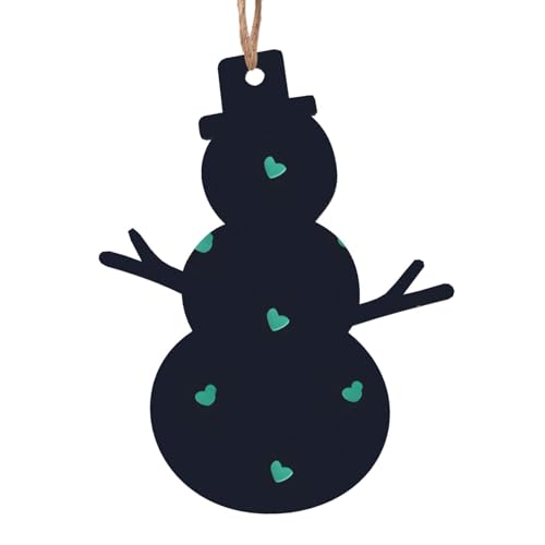 Schneemann-Form aus Holz – schöner blauer Hintergrund hängende Dekorationen für Weihnachtsbaum-Party – ideal für Zuhause, Wände, Türen, Fenster Schneemann-Form aus Holz – schöner blauer Hintergrund hängende Dekorationen für Weihnachtsbaum-Party – ideal für Zuhause, Wände, Türen, Fenster von SamLng