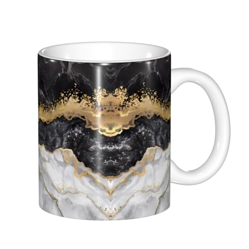Schwarz-Weißgold-Folie, Marmor-Tassen, Farbwechsel, wärmeempfindlich, thermochromische Magie, perfekt für Camping, Picknick, Innen- und Außenbereich Schwarz-Weißgold-Folie, Marmor-Tassen, Farbwechsel, wärmeempfindlich, thermochromische Magie, perfekt für Camping, Picknick, Innen- und Außenbereich von SamLng
