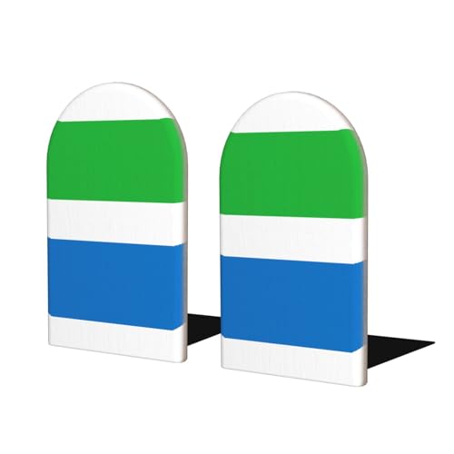 Sierra Leone Flagge Holz Buchstützen - Perfekte Buchhalter mit schützender Aufbewahrung für Ihre Bücher, Tagebücher, DVDs und Dokumente Sierra Leone Flagge Holz Buchstützen - Perfekte Buchhalter mit schützender Aufbewahrung für Ihre Bücher, Tagebücher, DVDs und Dokumente von SamLng