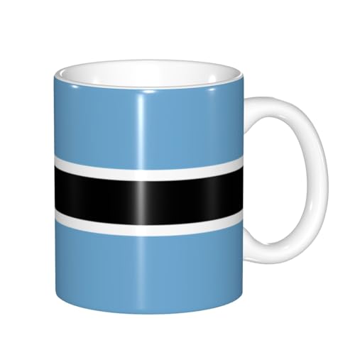 Tasse mit Farbwechsel, Motiv: Flagge Botswanas, wärmeempfindlich, thermochromische Magie, perfekt für Camping, Picknick, drinnen und draußen Tasse mit Farbwechsel, Motiv: Flagge Botswanas, wärmeempfindlich, thermochromische Magie, perfekt für Camping, Picknick, drinnen und draußen von SamLng