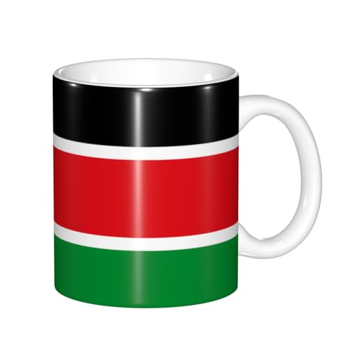 Tasse mit Farbwechsel, Motiv: Flagge des Südsudans, wärmeempfindlich, thermochromische Magie, perfekt für Camping, Picknick, drinnen und draußen Tasse mit Farbwechsel, Motiv: Flagge des Südsudans, wärmeempfindlich, thermochromische Magie, perfekt für Camping, Picknick, drinnen und draußen von SamLng