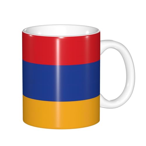 Tasse mit Farbwechsel, Motiv: Flagge von Armenien, wärmeempfindlich, thermochromische Magie, perfekt für Camping, Picknick, drinnen und draußen Tasse mit Farbwechsel, Motiv: Flagge von Armenien, wärmeempfindlich, thermochromische Magie, perfekt für Camping, Picknick, drinnen und draußen von SamLng