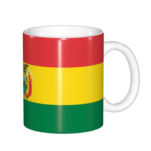 Tasse mit Farbwechsel, Motiv: Flagge von Bolivien, wärmeempfindlich, thermochromische Magie, perfekt für Camping, Picknick, drinnen und draußen Tasse mit Farbwechsel, Motiv: Flagge von Bolivien, wärmeempfindlich, thermochromische Magie, perfekt für Camping, Picknick, drinnen und draußen von SamLng