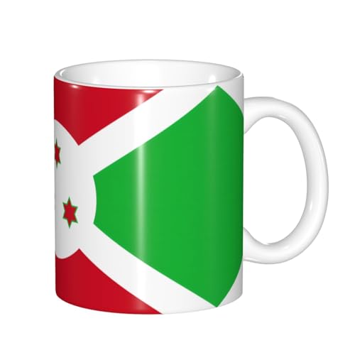 Tasse mit Farbwechsel, Motiv: Flagge von Burundi, wärmeempfindlich, thermochromische Magie, perfekt für Camping, Picknick, drinnen und draußen Tasse mit Farbwechsel, Motiv: Flagge von Burundi, wärmeempfindlich, thermochromische Magie, perfekt für Camping, Picknick, drinnen und draußen von SamLng