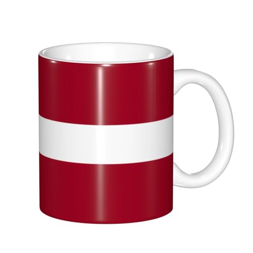 Tasse mit Farbwechsel, Motiv: Flagge von Lettland, wärmeempfindlich, thermochromische Magie, perfekt für Camping, Picknick, drinnen und draußen Tasse mit Farbwechsel, Motiv: Flagge von Lettland, wärmeempfindlich, thermochromische Magie, perfekt für Camping, Picknick, drinnen und draußen von SamLng
