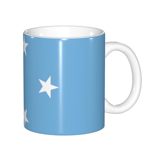 Tasse mit Farbwechsel, Motiv: Flagge von Mikronesien, wärmeempfindlich, thermochromische Magie, perfekt für Camping, Picknick, drinnen und draußen Tasse mit Farbwechsel, Motiv: Flagge von Mikronesien, wärmeempfindlich, thermochromische Magie, perfekt für Camping, Picknick, drinnen und draußen von SamLng