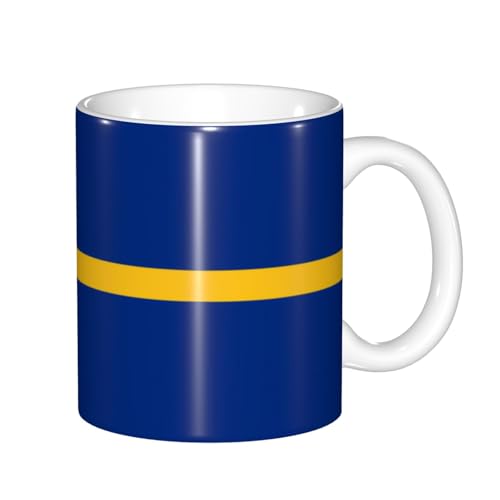Tasse mit Farbwechsel, Motiv: Flagge von Nauru, wärmeempfindlich, thermochromische Magie, perfekt für Camping, Picknick, drinnen und draußen Tasse mit Farbwechsel, Motiv: Flagge von Nauru, wärmeempfindlich, thermochromische Magie, perfekt für Camping, Picknick, drinnen und draußen von SamLng