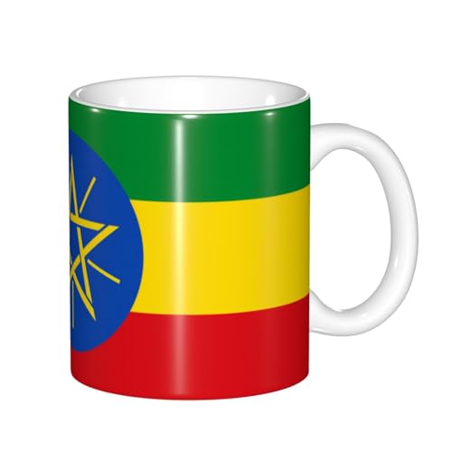 Tasse mit Farbwechsel der Flagge Äthiopiens – wärmeempfindliche thermochrome Magie – perfekt für Camping, Picknick, drinnen und draußen Tasse mit Farbwechsel der Flagge Äthiopiens – wärmeempfindliche thermochrome Magie – perfekt für Camping, Picknick, drinnen und draußen von SamLng