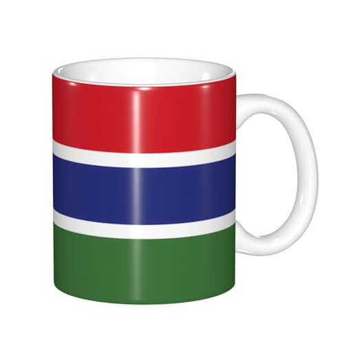 Tasse mit Farbwechsel der Flagge Gambias – wärmeempfindliche thermochrome Magie – perfekt für Camping, Picknick, drinnen und draußen Tasse mit Farbwechsel der Flagge Gambias – wärmeempfindliche thermochrome Magie – perfekt für Camping, Picknick, drinnen und draußen von SamLng