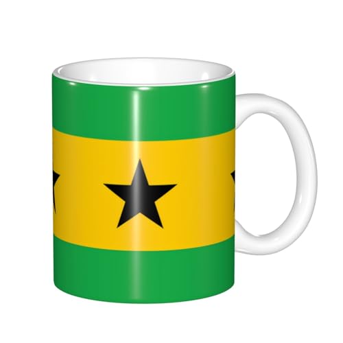 Tasse mit Farbwechsel der Flagge von Sao Tome und Principe – wärmeempfindliche thermochrome Magie – perfekt für Camping, Picknick, drinnen und draußen Tasse mit Farbwechsel der Flagge von Sao Tome und Principe – wärmeempfindliche thermochrome Magie – perfekt für Camping, Picknick, drinnen und draußen von SamLng