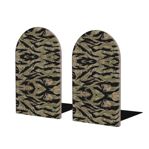 Tiger Stripe Camo Holz Buchstützen - Perfekte Buchhalter mit schützender Aufbewahrung für Ihre Bücher, Tagebücher, DVDs und Dokumente Tiger Stripe Camo Holz Buchstützen - Perfekte Buchhalter mit schützender Aufbewahrung für Ihre Bücher, Tagebücher, DVDs und Dokumente von SamLng