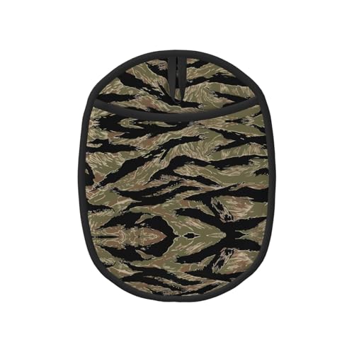 Tiger Stripe Camo Topflappen-Sets – Küchenhandschuhe und hitzebeständige Küchenofen-Pads – Mikrowellen-Silikon-Topfmatte von SamLng
