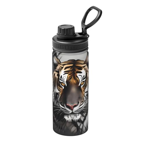 Tiger at Rest Isolierter Wasserkocher, 530 ml, Wasserflasche für heiße und kalte Getränke, perfekt für Reisen, Wandern, Camping Tiger at Rest Isolierter Wasserkocher, 530 ml, Wasserflasche für heiße und kalte Getränke, perfekt für Reisen, Wandern, Camping von SamLng