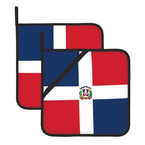 Topflappen-Sets der Dominikanischen Republik - Hitzebeständige Topflappen zum Backen, Grillen, Handhabung zu Hause - Bequeme Verwendung in der Küche Topflappen-Sets der Dominikanischen Republik - Hitzebeständige Topflappen zum Backen, Grillen, Handhabung zu Hause - Bequeme Verwendung in der Küche von SamLng