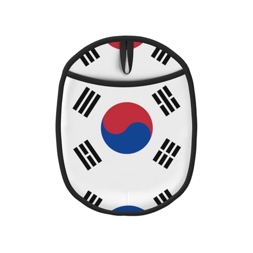 Topflappen-Sets mit Flagge der Republik Korea, Küchenhandschuhe und hitzebeständige Küchenofen-Pads – Mikrowellen-Silikon-Topfmatte von SamLng