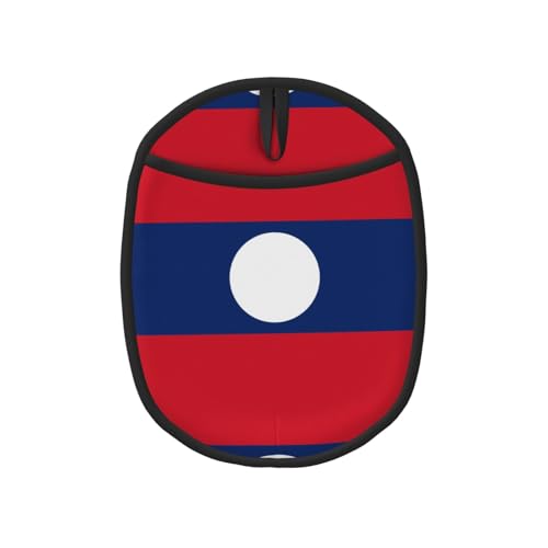 Topflappen-Sets mit Flagge von Laos – Küchenhandschuhe und hitzebeständige Küchenofen-Pads – Mikrowellen-Silikon-Topfmatte Topflappen-Sets mit Flagge von Laos – Küchenhandschuhe und hitzebeständige Küchenofen-Pads – Mikrowellen-Silikon-Topfmatte von SamLng