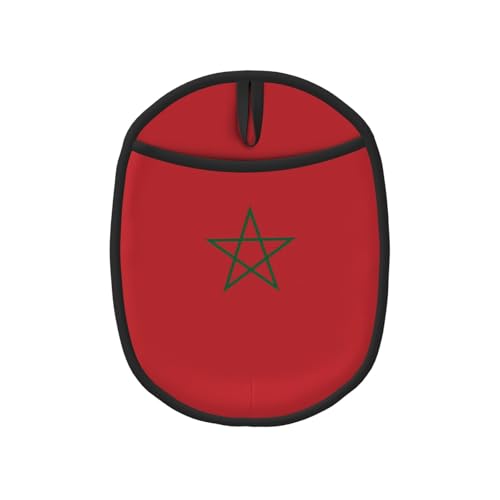 Topflappen-Sets mit Flagge von Marokko, Küchenhandschuhe und hitzebeständige Küchenofen-Pads – Mikrowellen-Silikon-Topfmatte von SamLng
