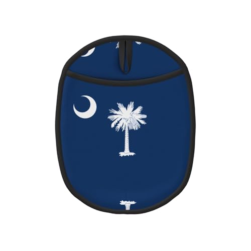 Topflappen-Sets mit South Carolina-Flagge, Küchenhandschuhe und hitzebeständige Küchenofen-Pads – Mikrowellen-Silikon-Topfmatte von SamLng