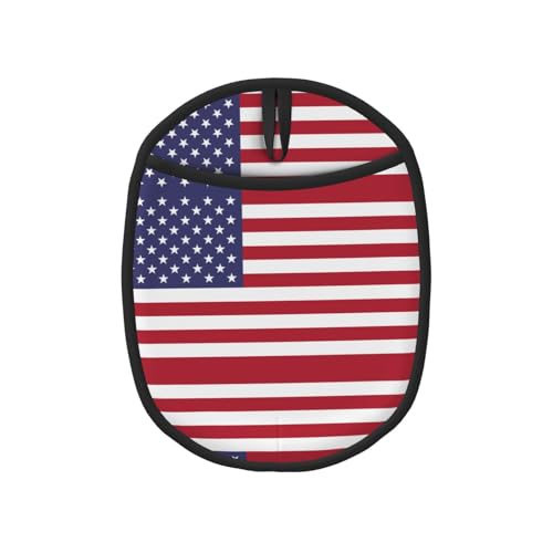 Topflappen-Sets mit amerikanischer Flagge, Küchenhandschuhe und hitzebeständige Küchenofen-Pads – Mikrowellen-Silikon-Topfmatte von SamLng