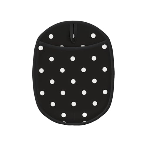 Topflappen-Sets mit schwarzen und weißen Punkten – Küchenhandschuhe und hitzebeständige Küchenofen-Pads – Mikrowellen-Silikon-Topfmatte Topflappen-Sets mit schwarzen und weißen Punkten – Küchenhandschuhe und hitzebeständige Küchenofen-Pads – Mikrowellen-Silikon-Topfmatte von SamLng