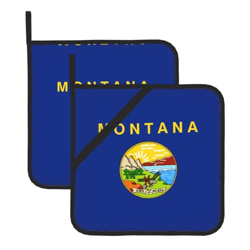Topflappen mit Nebraska Staatsflagge – hitzebeständige Topflappen zum Backen, Grillen, Handhabung zu Hause – praktische Verwendung in der Küche von SamLng