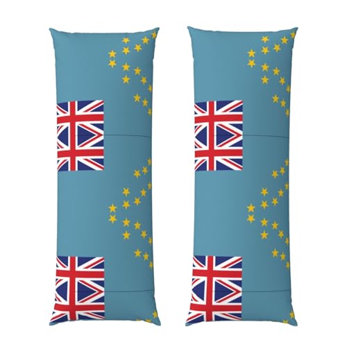 Tuvalu SamLng Langer Kissenbezug mit Flagge von Tuvalu, 50,8 x 152,4 cm, perfekt für Seitenschlaf, Erinnerung, Heimdekoration, Überwurfkissen Tuvalu SamLng Langer Kissenbezug mit Flagge von Tuvalu, 50,8 x 152,4 cm, perfekt für Seitenschlaf, Erinnerung, Heimdekoration, Überwurfkissen von SamLng