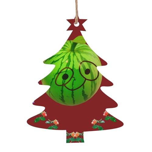 Weihnachtsbaum-Form, Holzornamente, großes Auge, Wassermelone, hängende Dekorationen für Weihnachtsbaum-Party, ideal für Zuhause, Wände, Türen, Fenster Weihnachtsbaum-Form, Holzornamente, großes Auge, Wassermelone, hängende Dekorationen für Weihnachtsbaum-Party, ideal für Zuhause, Wände, Türen, Fenster von SamLng