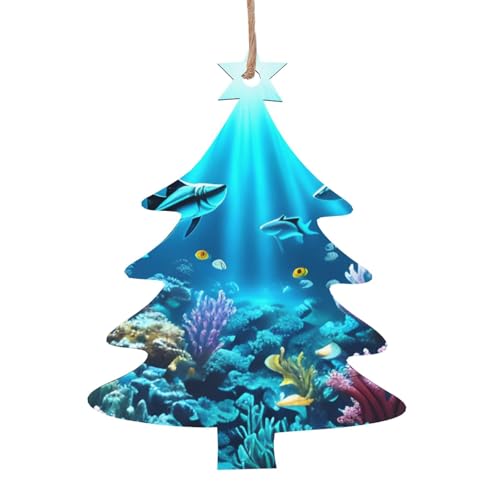 Weihnachtsbaum-Form aus Holz – U-Boot-Korallenstrahlen hängende Dekorationen für Weihnachtsbaum-Party – ideal für Zuhause, Wände, Türen, Fenster Weihnachtsbaum-Form aus Holz – U-Boot-Korallenstrahlen hängende Dekorationen für Weihnachtsbaum-Party – ideal für Zuhause, Wände, Türen, Fenster von SamLng