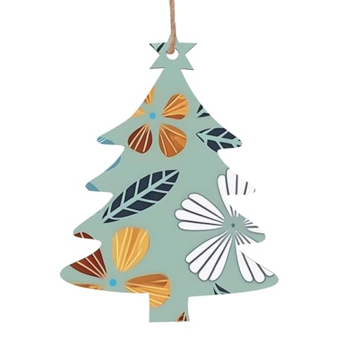 Weihnachtsbaum-Form aus Holz – helle Blumen hängende Dekorationen für Weihnachtsbaumparty – ideal für Zuhause, Wände, Türen, Fenster Weihnachtsbaum-Form aus Holz – helle Blumen hängende Dekorationen für Weihnachtsbaumparty – ideal für Zuhause, Wände, Türen, Fenster von SamLng