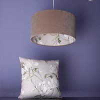Lampenschirm Beige Mit Floralem Innenmuster - Samt-Lampenschirm Für Stehlampe, Hängelampe Oder Tischleuchte Lampenschirm Beige Mit Floralem Innenmuster - Samt-Lampenschirm Für Stehlampe, Hängelampe Oder Tischleuchte von SamaManufaktur