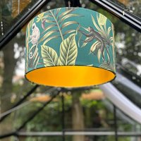 Lampenschirm Outdoor Gartenbeleuchtung Solarleuchte - Affenmotiv, Innenstoff Gelb Lampenschirm Outdoor Gartenbeleuchtung Solarleuchte - Affenmotiv, Innenstoff Gelb von SamaManufaktur