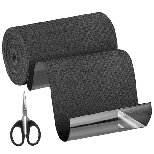 Gewebe-Reparaturband selbstklebend10cm x 2m,für Autositz Reparatur,Cabrio Verdeck Reparatur Set,Segeltuch,Markise,Möbel,Zelt,wasserdicht,Waschbar,zuschneidbar,strapazierfähig & schwarz,inkl.Schere von Samamoca
