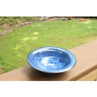 Kleine Blaue Schale - Keramik Steinzeug, Wechselschale, Schlüsselschale, Salzschale, Prep Bowl, Teebeutel Untertasse von SamanthaGracePottery