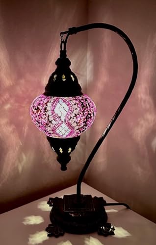 Mosaik - Stehlampe M Tischlampe Mosaiklampe Orientalische Lampe Lila Samarkand-Lights von Samarkand - Lights
