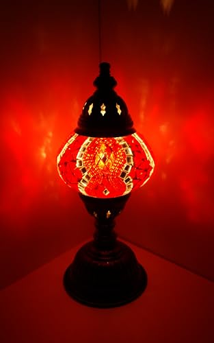 Mosaik lampe Mosaiklampe Mosaik - Tischlampe M Stehlampe orientalische lampe Rot Samarkand-Lights von Samarkand - Lights